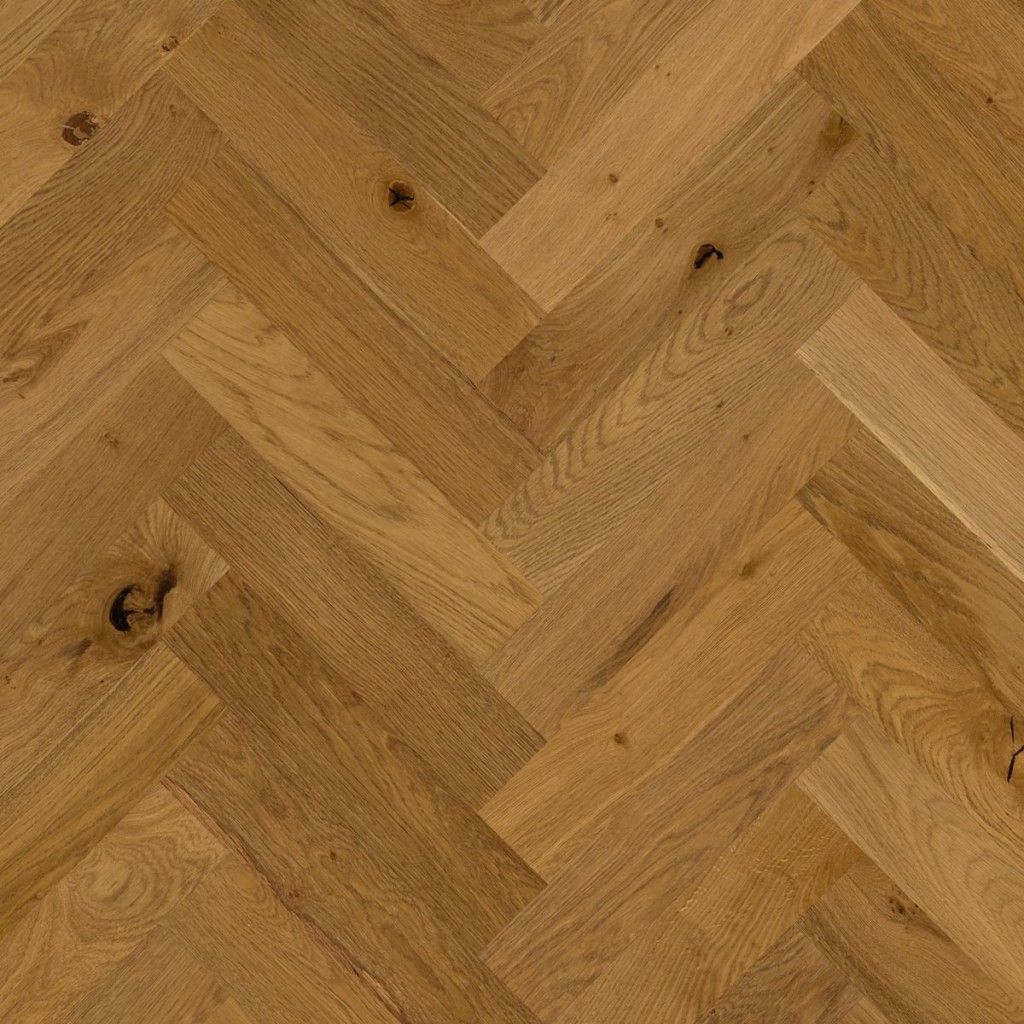 John Lewis Wildwood Herringbone Toffee Oak Smoked, UV Lacquered